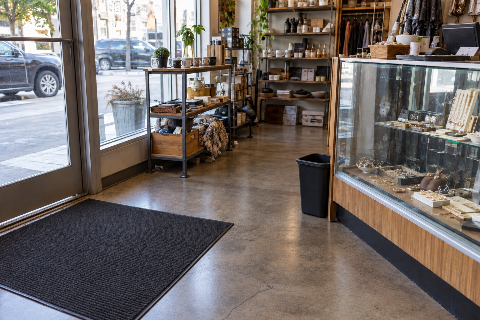 Shop floor after cleaning